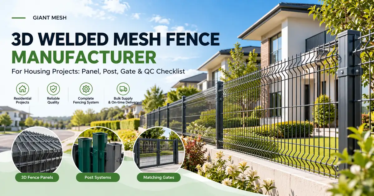 3D welded mesh fence manufacturer